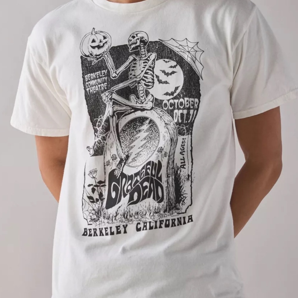 Grateful Dead Shirt Tee Small Mens Halloween Rock Band Concert Nostalgiacore NWT - Picture 5 of 16